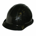 Americana Cap Hard Hat w/ Mega Ratchet 4 Point Suspension - Black